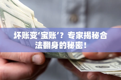 济南坏账变‘宝账’？专家揭秘合法翻身的秘密！