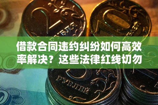 济南借款合同违约纠纷如何高效率解决？这些法律红线切勿触碰