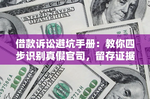济南借款诉讼避坑手册：教你四步识别真假官司，留存证据不踩雷