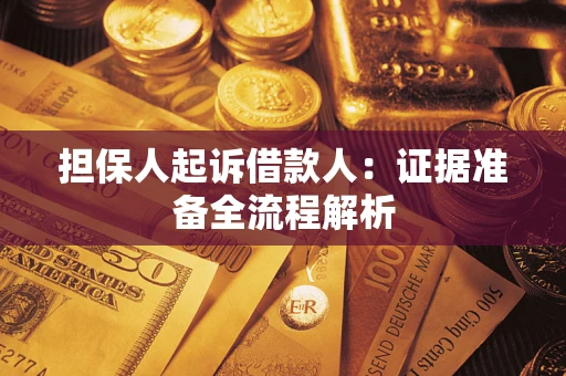 济南担保人起诉借款人：证据准备全流程解析