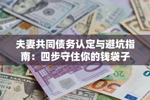 济南夫妻共同债务认定与避坑指南：四步守住你的钱袋子