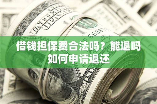 济南借钱担保费合法吗？能退吗如何申请退还